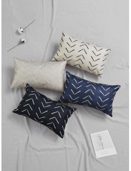 1pc Simple Arrow Line Print Pillowcase