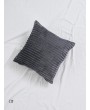 1pc Solid Suede Cushion Cover