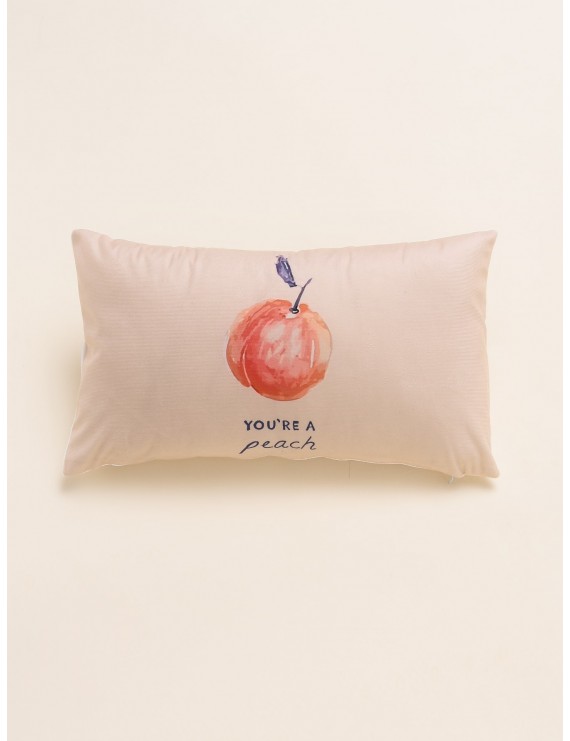 Simple Peach Print Pillowcase