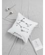 Floral Detail Zodiac Constellation Cushion Cover 1pc