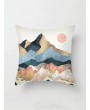 Mountain & Sun Print Cushion Cover