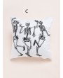 1pc Skeleton Pattern Cushion Cover