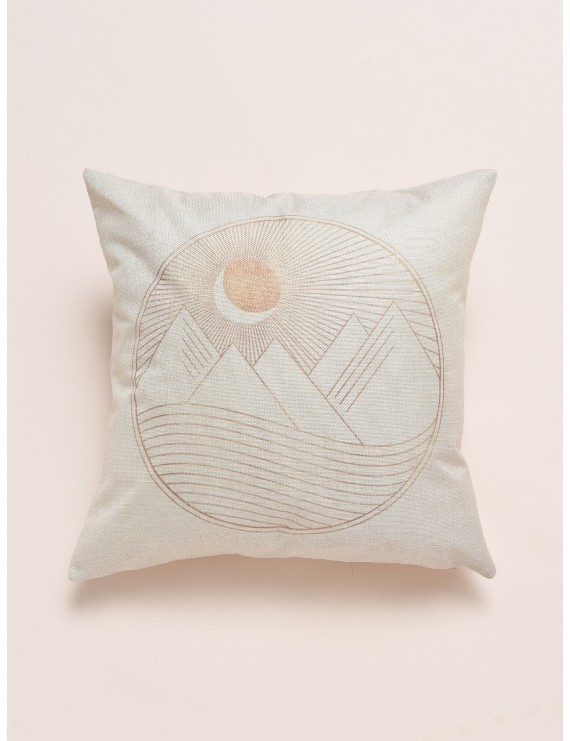 Simple Sunrise Print Cushion Cover