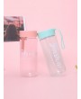 Portable Slogan Print Water Bottle 1pc