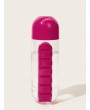 Portable Water Bottle With Pill Storage Box